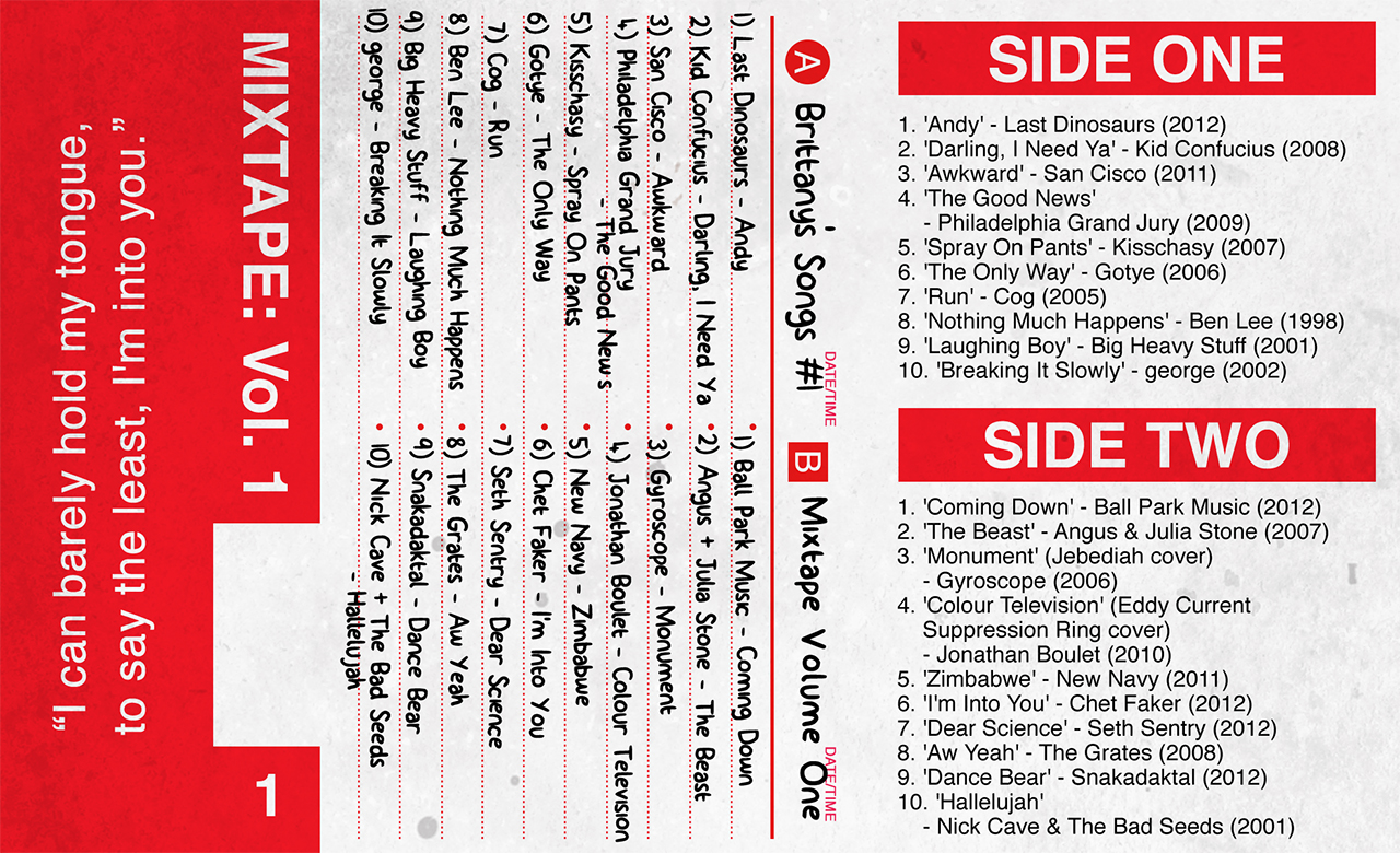 Mixtape, Vol. 1. Full Design.