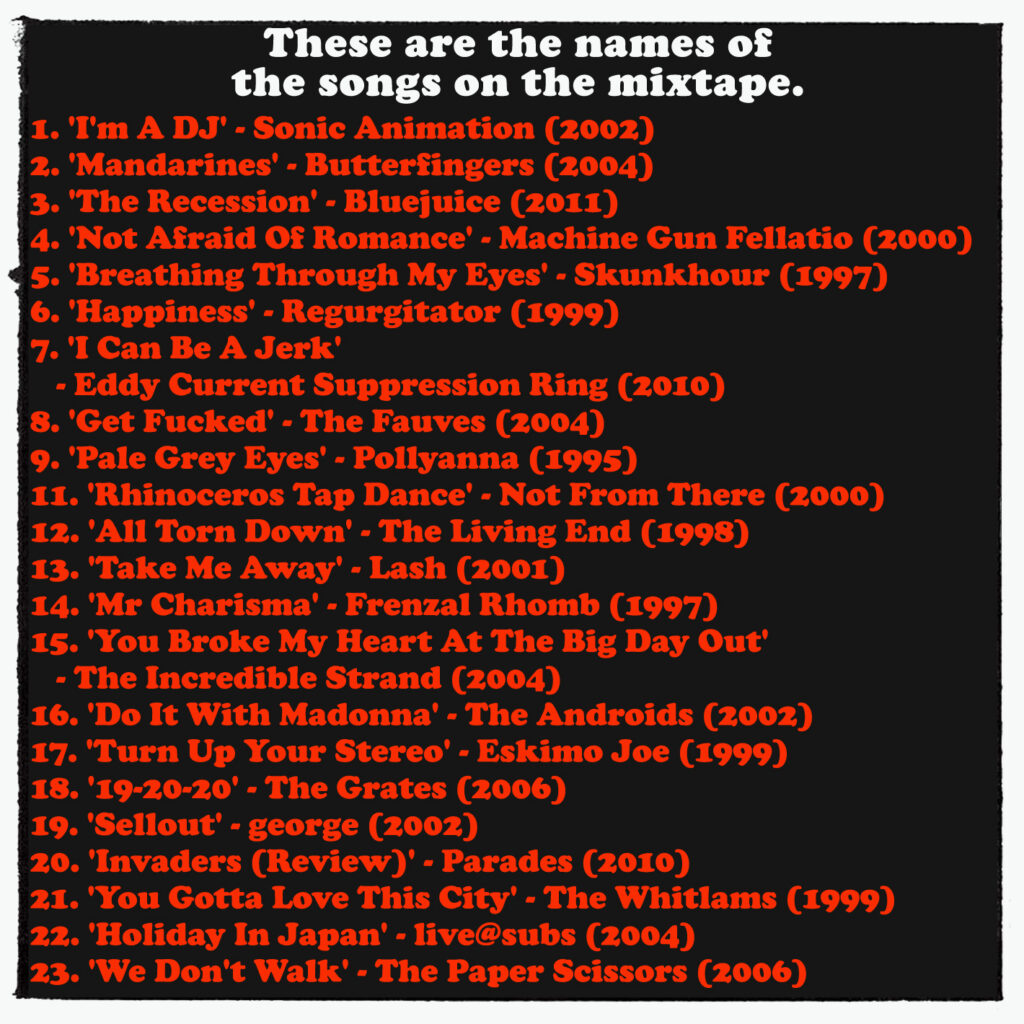 Mixtape, Vol. 7. CD Version, Rear.